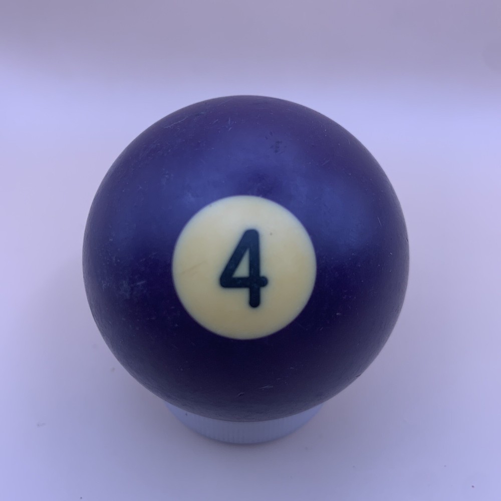 Vintage Replacement Pool Ball Billiards Purple Solid #4 Ball 2 1/4" Diameter