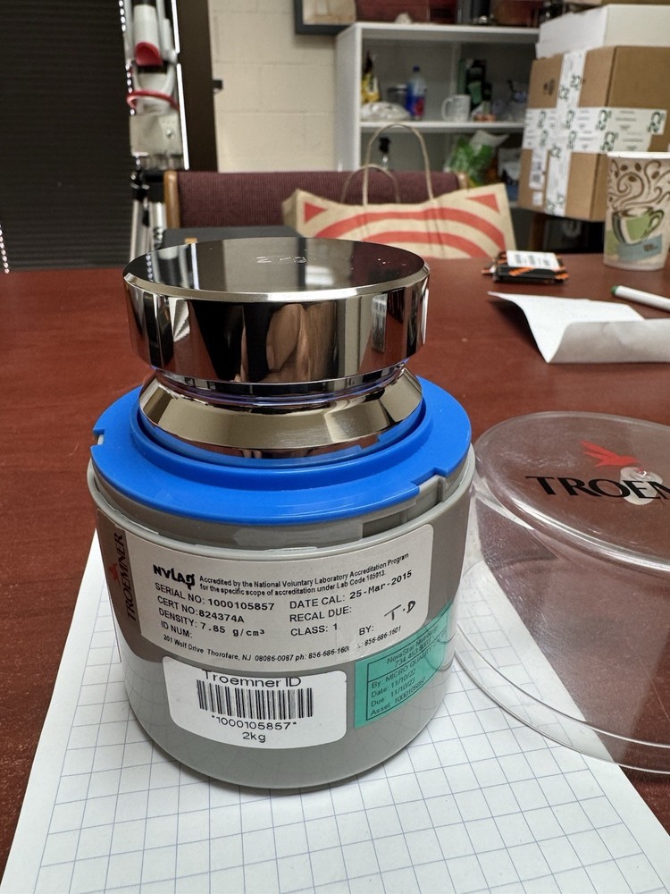 TROEMNER 2kg CLASS 1 Electronic CALIBRATION WEIGHT (Excellent)