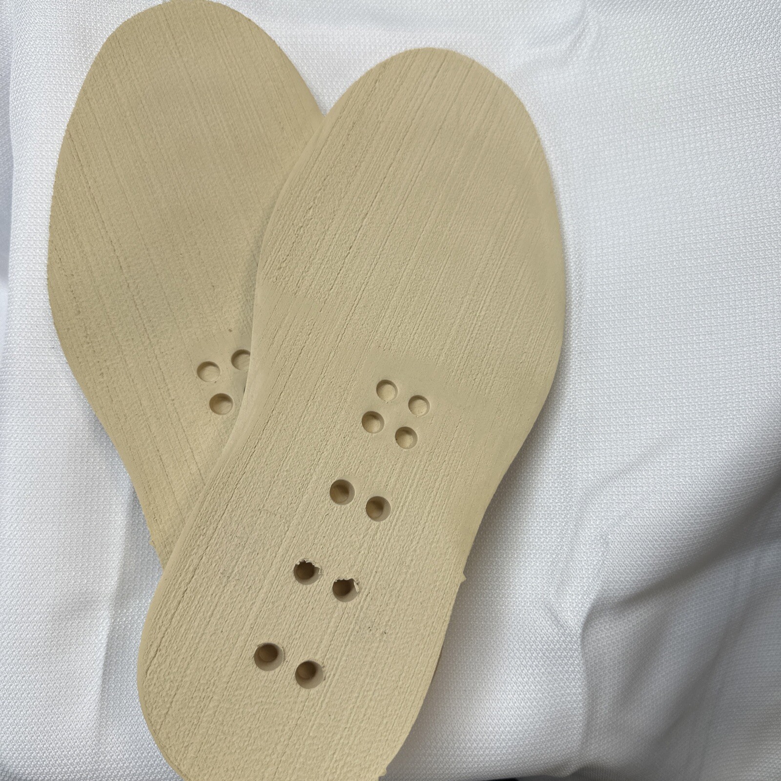 VIBRAM 4014 Cristy Cushion Unit Rubber Full Sole 1 Pair Natural (Cream)
