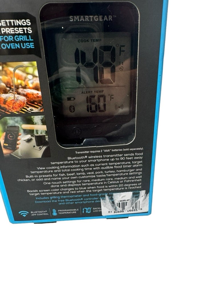 SmartGear Wireless Grilling Thermometer STG-6695-KB