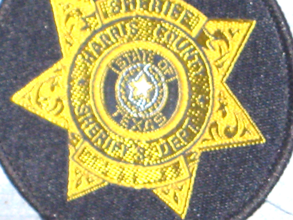 HARRIS COUNTY TEXAS SHERIFF'S DEPT. EMBROIDERED CLOTH SHOULDER PATCH