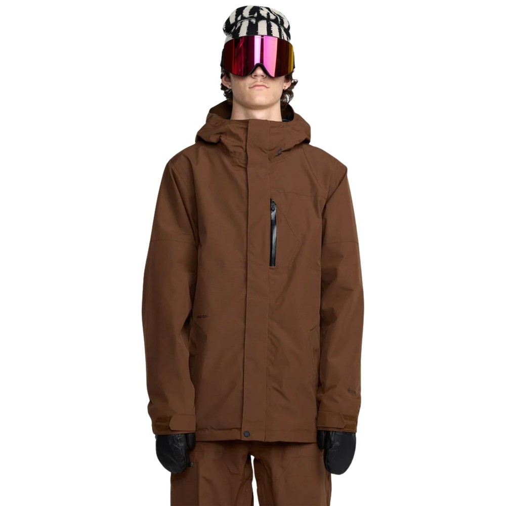 Volcom L Gore-Tex Men's Winter Jacket, Brown, Medium