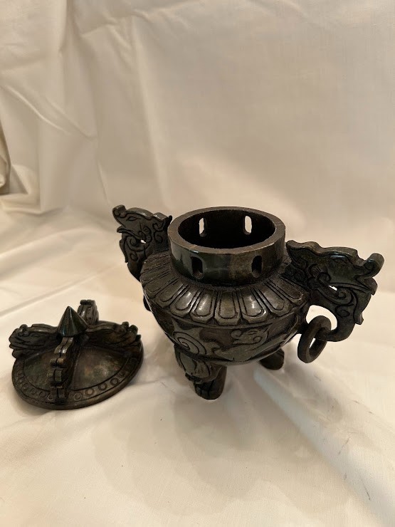Antique Bronze Chinese Incense Burner Censor