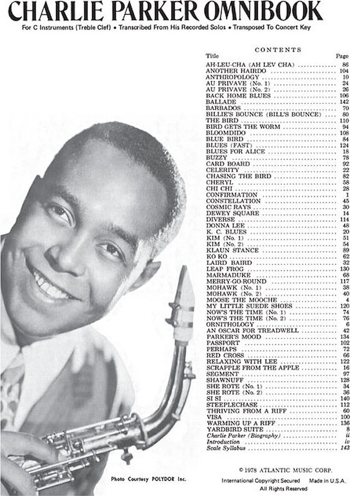 Charlie Parker - Omnibook