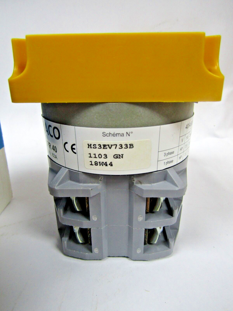🔥 NEW BACO CONTROLS HS3EV733-IP65 ROTARY CAM SWITCH DISCONNECT OPERATOR 50 AMP