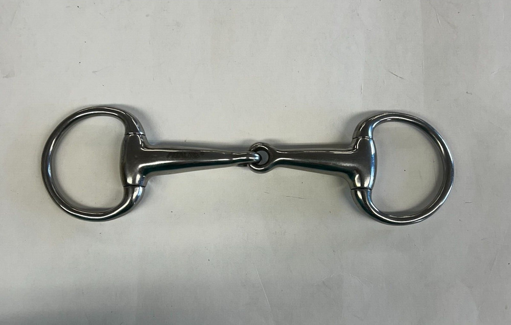 Metalab Eggbutt Single Jointed Snaffle Bit 4.5"