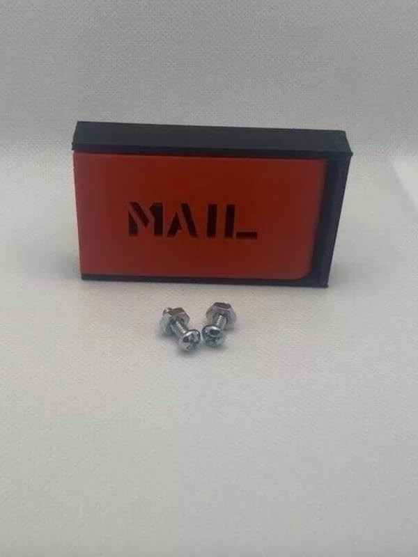 Brick Mailbox Flag - Red All Weather Plastic Flag Replacement Kit for Brick