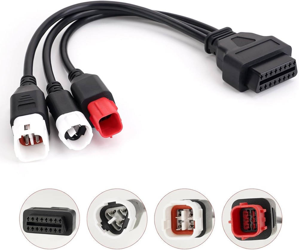 3 in 1 OBD2 Motorcycle Diagnostic Adapter