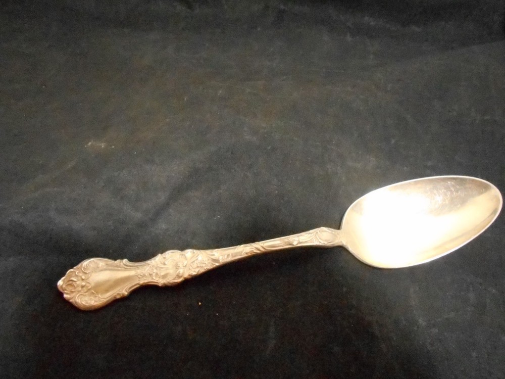 Vintage 1835 R. Wallace Triple Silver Sectional Serving Spoon Floral Pattern