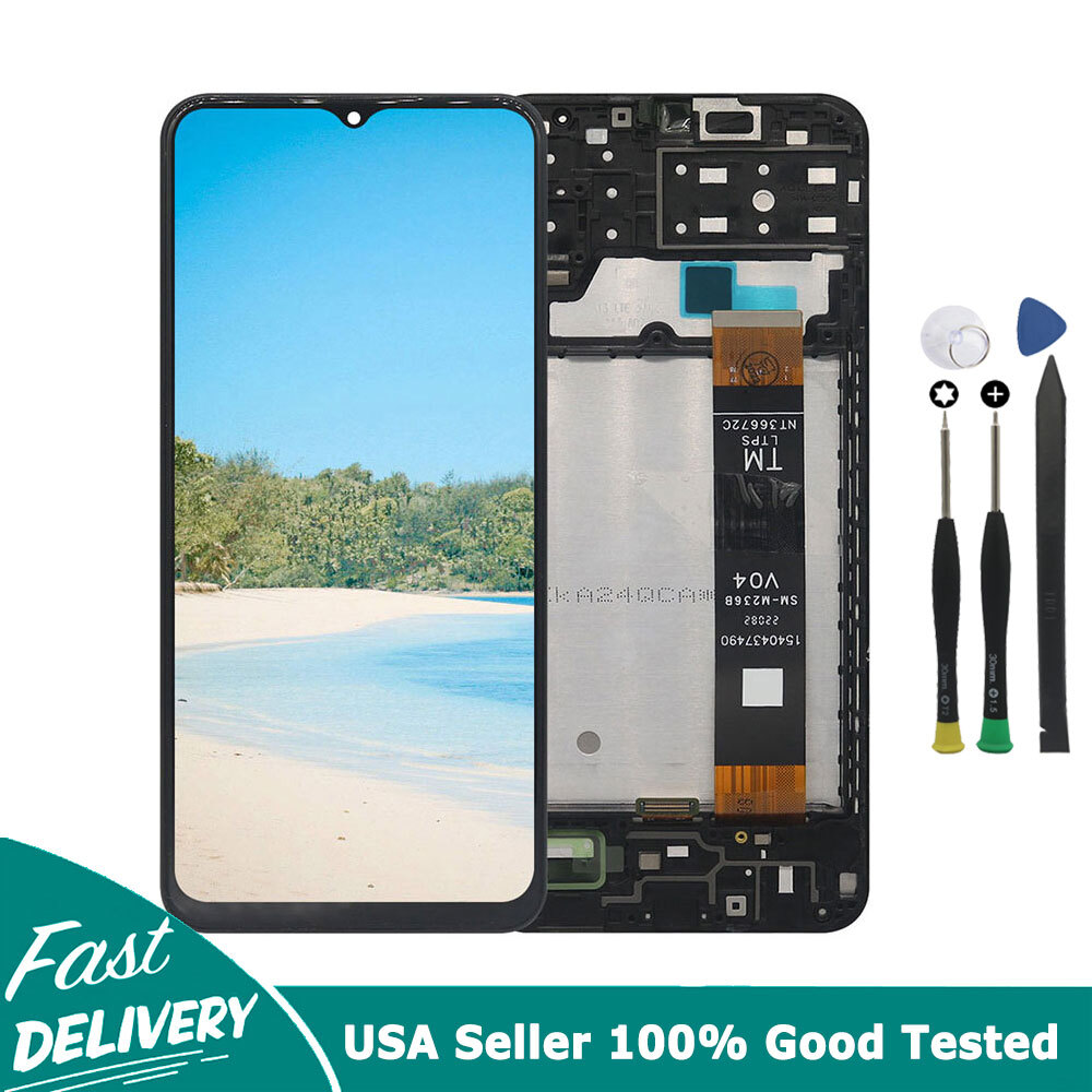 For Samsung Galaxy A13 4G A135F/DS A135F LCD Display Touchscreen Digitizer Frame