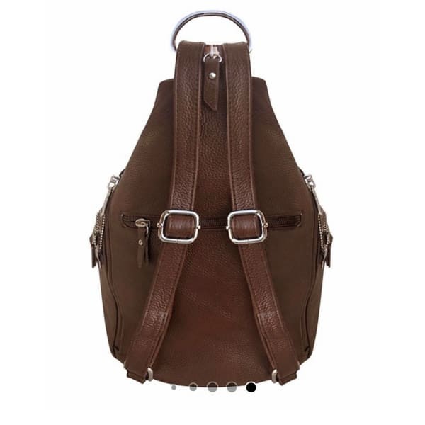 Roma Leathers Snap Buckle Lockable Convertible Backpack