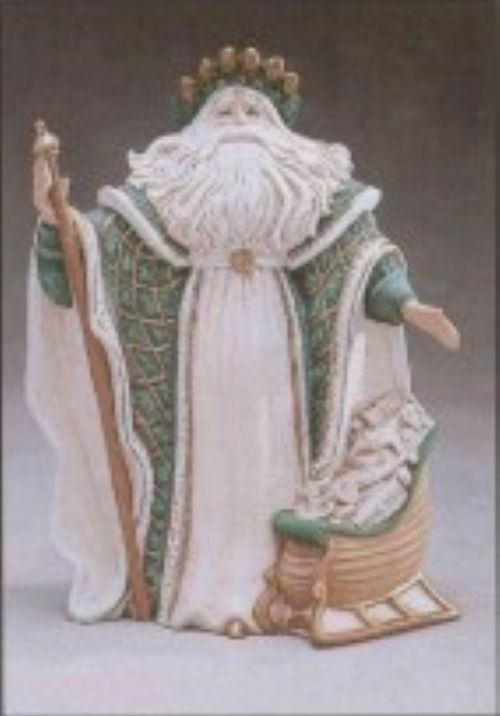 10" Pinecone Santa Ceramic Bisque To Paint