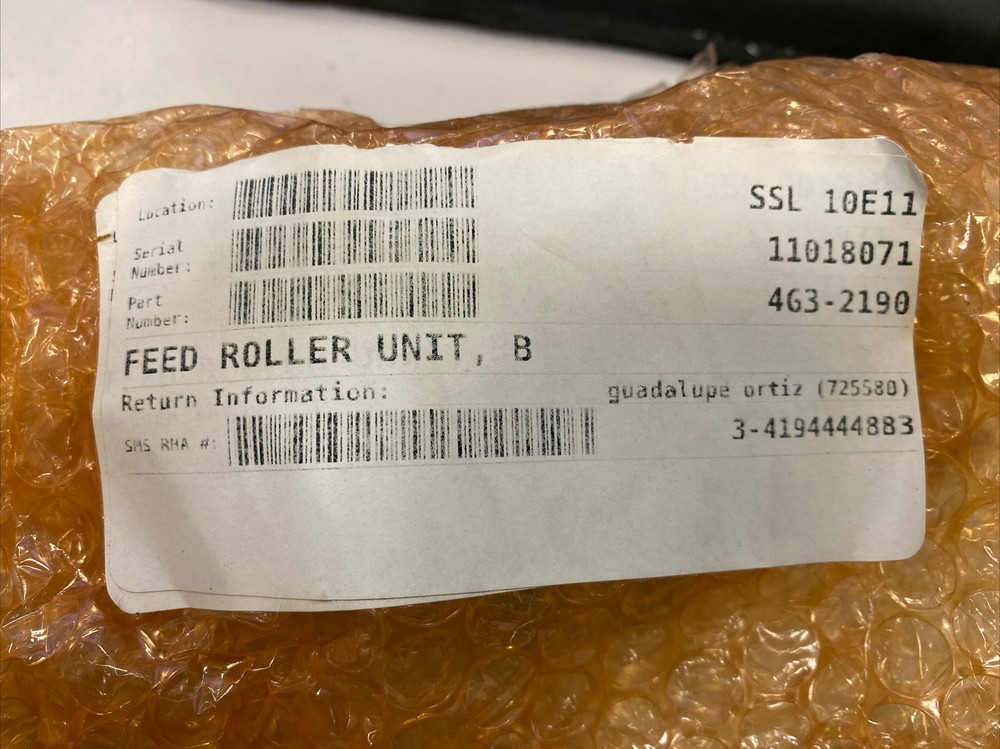Pitney Bowes Feed Roller unit B 4G3-2190