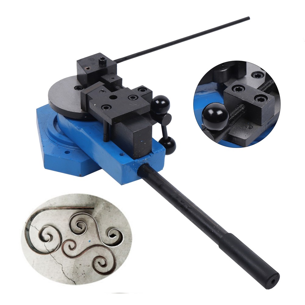 Bender Flat Round Square Angle Bar Bending Machine Metal Scroll Bending Tool NEW