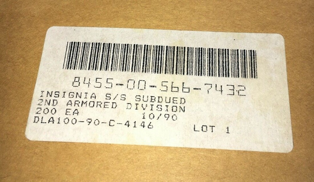 2nd Armored Division subdued patch US Army surplus Hell On Wheels