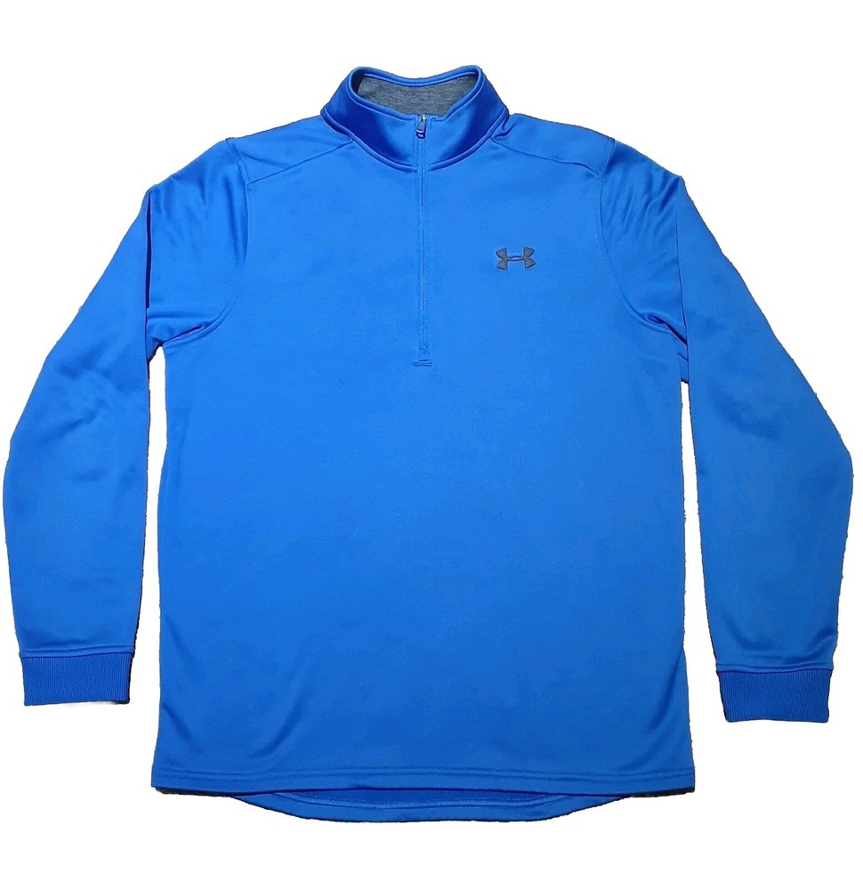 UNDER ARMOUR Jacket Men's Medium Loose ColdGear Fleece 1/4 Zip Pullover