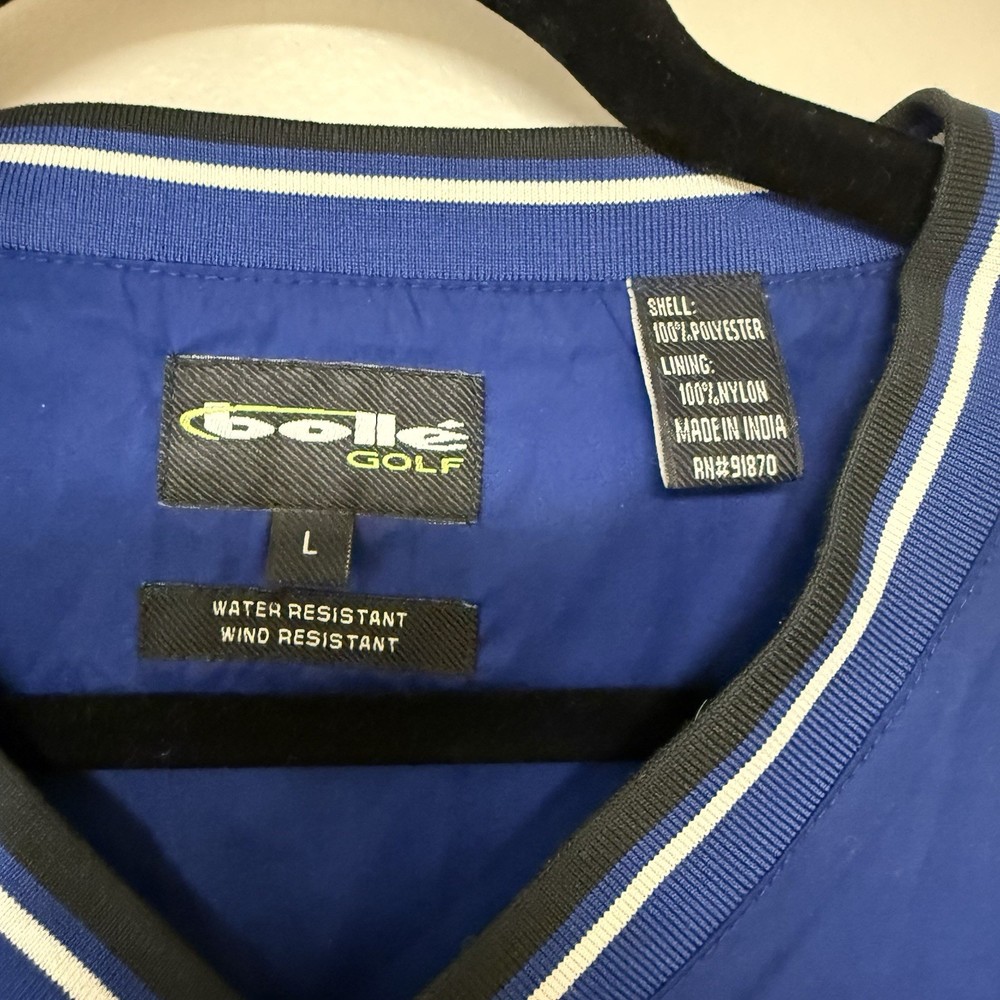 Bolle Golf Men’s Blue Pullover Windbreaker Size L