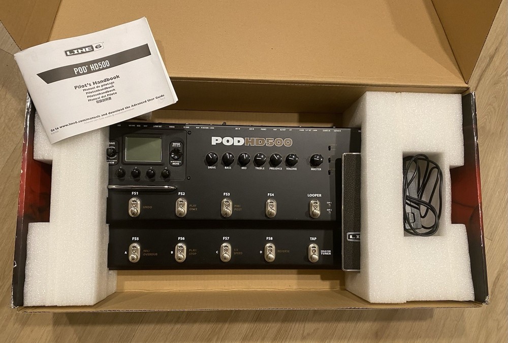 Line 6 POD HD500 Guitar Multi-Effects Processor Amp Simulator Operation Tested