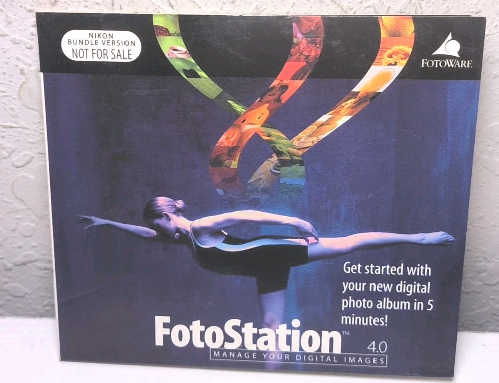 Fotostation Nikon Bundle Version 4.0 Software CD ROM Only With Sleeve B109