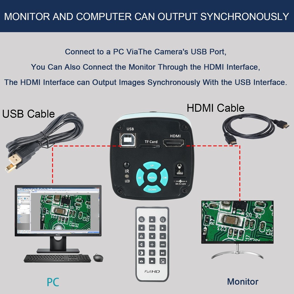KOPPACE 130X Electron Microscope 2 Million Pixels HDMI High-Definition Camera