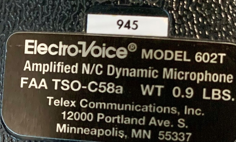 Microphone 602T Removed Working