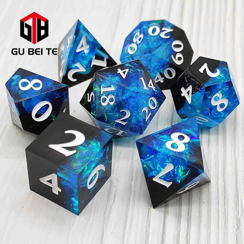 7PCS DND Dice Set Polyhedral Dice for Dungeons & Dragons Rpg D&D MTG Table Games