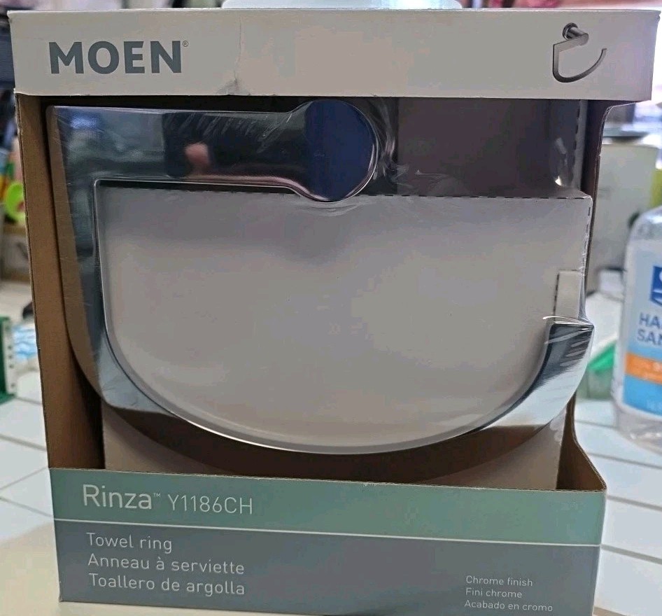 Moen Rinza Chrome Wall Mount Towel Ring
