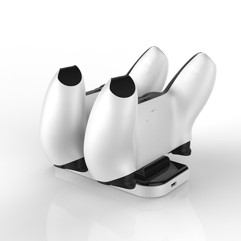 Wireless PS5 Controller Charging Station Dual Dock Type-C USB Cable ABS