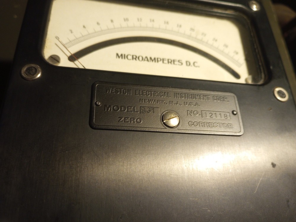 Vintage Microamperes Meter Nice