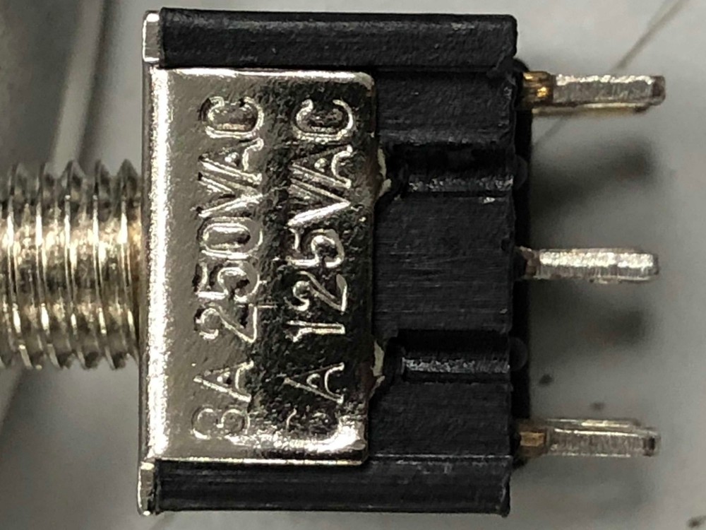 SWITCH Mini On-Off-On Toggle 125V 250V Volt 6A 3A Amp + HARDWARE