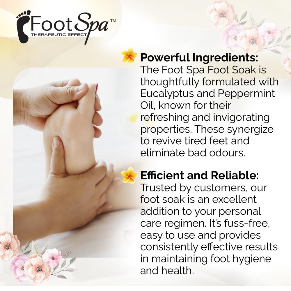 Foot Spa Pedi Spray Antiseptic Mint & Eucalyptus 128oz / 1 GALLON