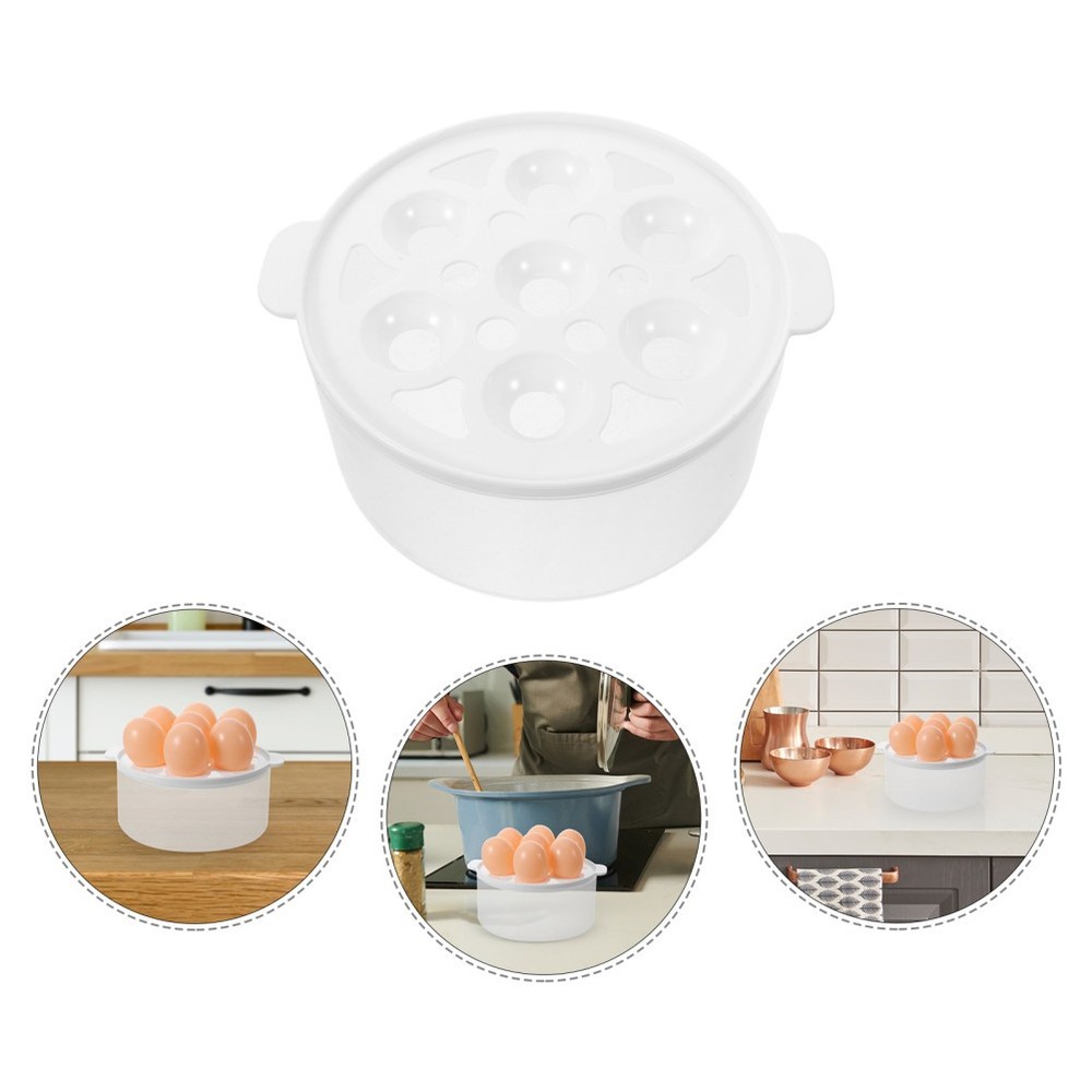 2 Pcs Egg Cooker Accessories Stacking Rack for Ring Boiled Holder