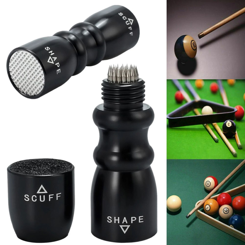 Mult 3 in 1 Billiard Pool Cue Tip Tool Scuffer Shaper Aerator Tip Pick Accessory
