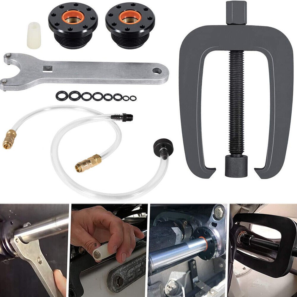 Hydraulic Steering Cylinder Seal HS5157 & Bracket Puller& Bleed Kit for Seastar.