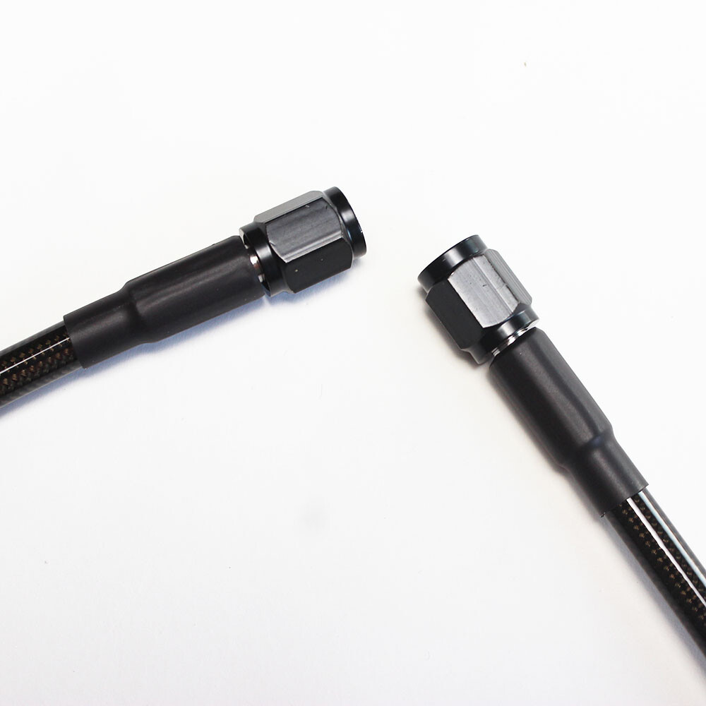 Smoky Black Brake lines Kit for Harley 14-17 Low Rider with ABS Dual Disk