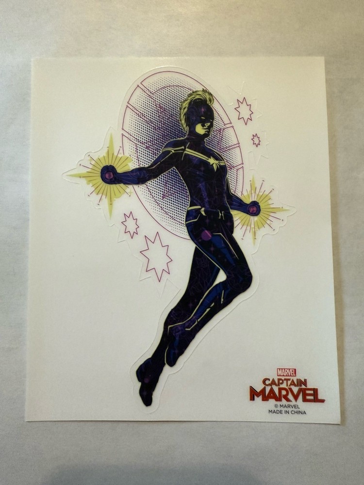 Captain Marvel Embroidered Patches and Stickers Marvel Comics