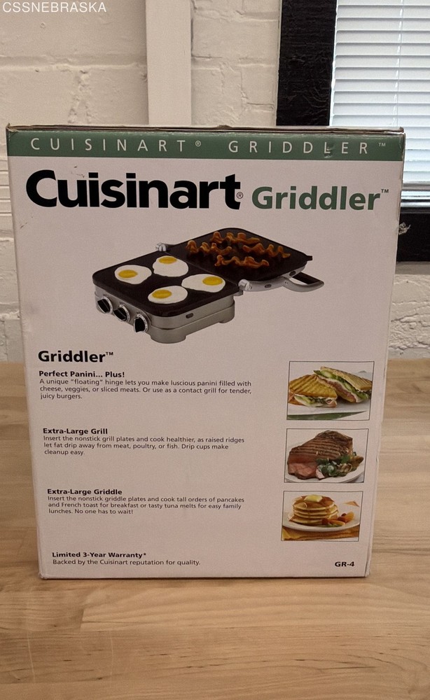 Cuisinart GR-4N Grill Griddler Panini Maker - NIB