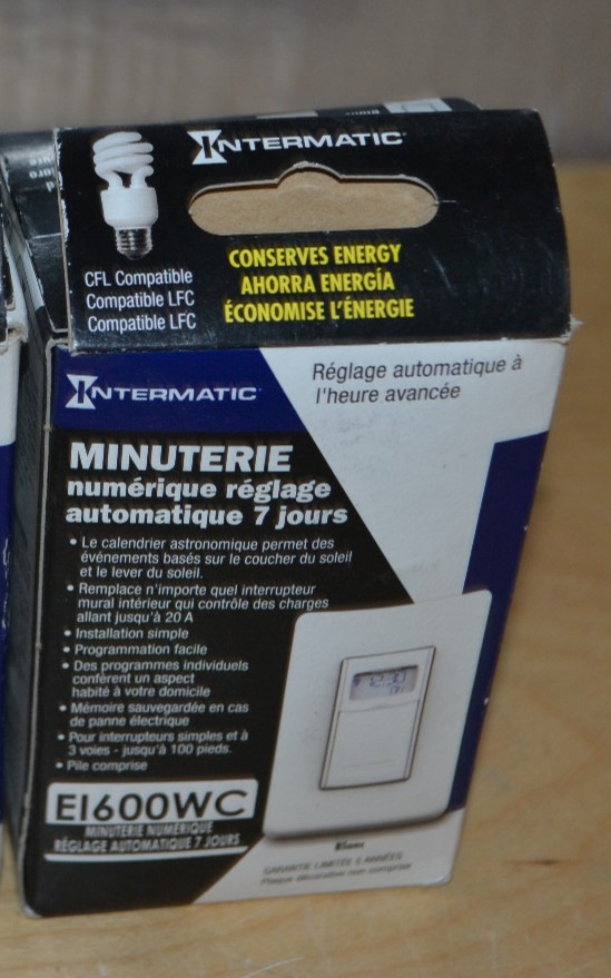 Intermatic ~ EI600WC ~ 20A 120-277VAC Programmable Timer Heavy-Duty White ~ (v)