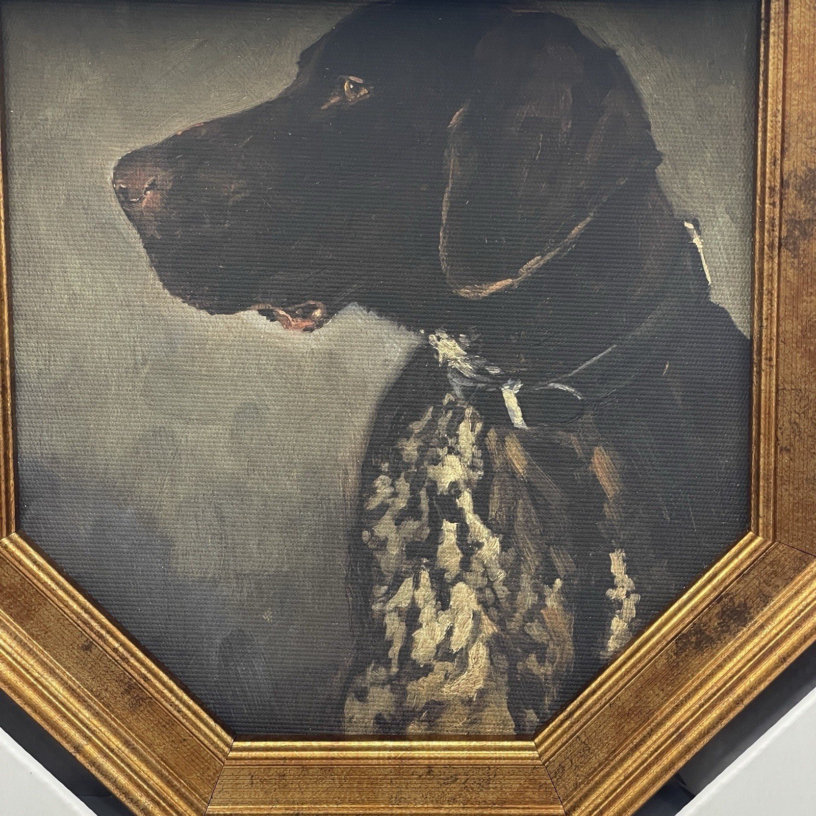 Threshold Studio McGee Pointer Dog Portrait Wall Art 8x10 Gold Frame Target NEW
