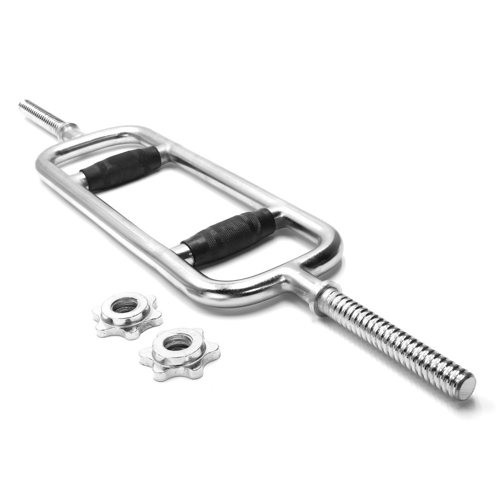 34" Standard Threaded Triceps Bar for Strength Training | Multiple Options Avail