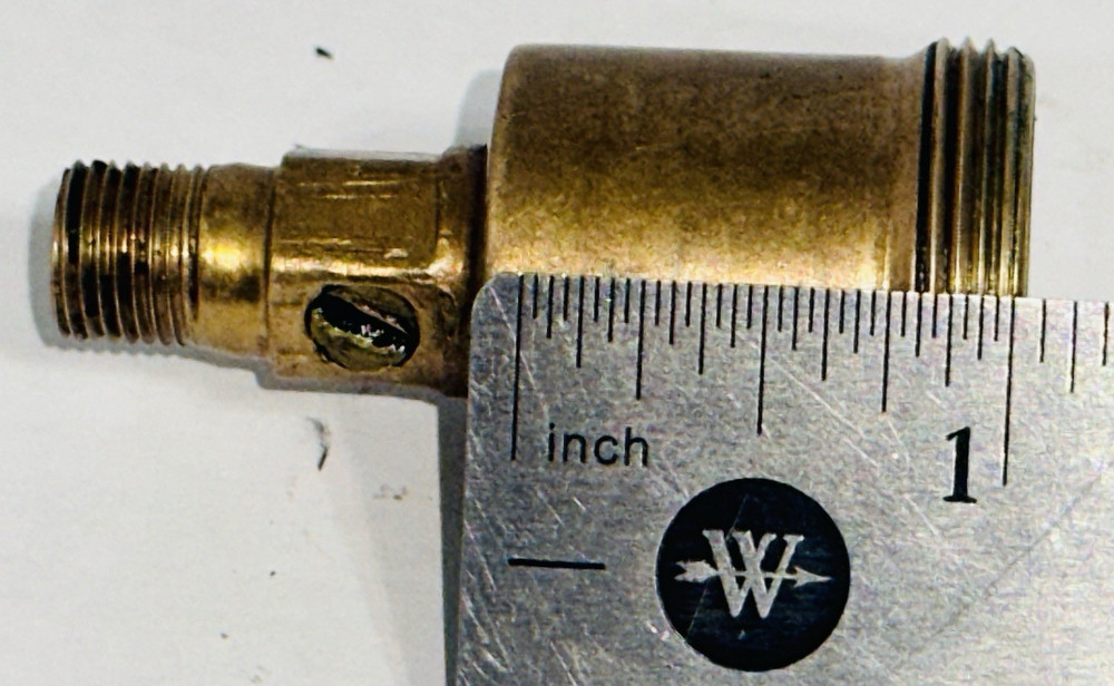 Brass Automatic T-Handle Spring Loaded Grease Cup Hit Miss 1/8"