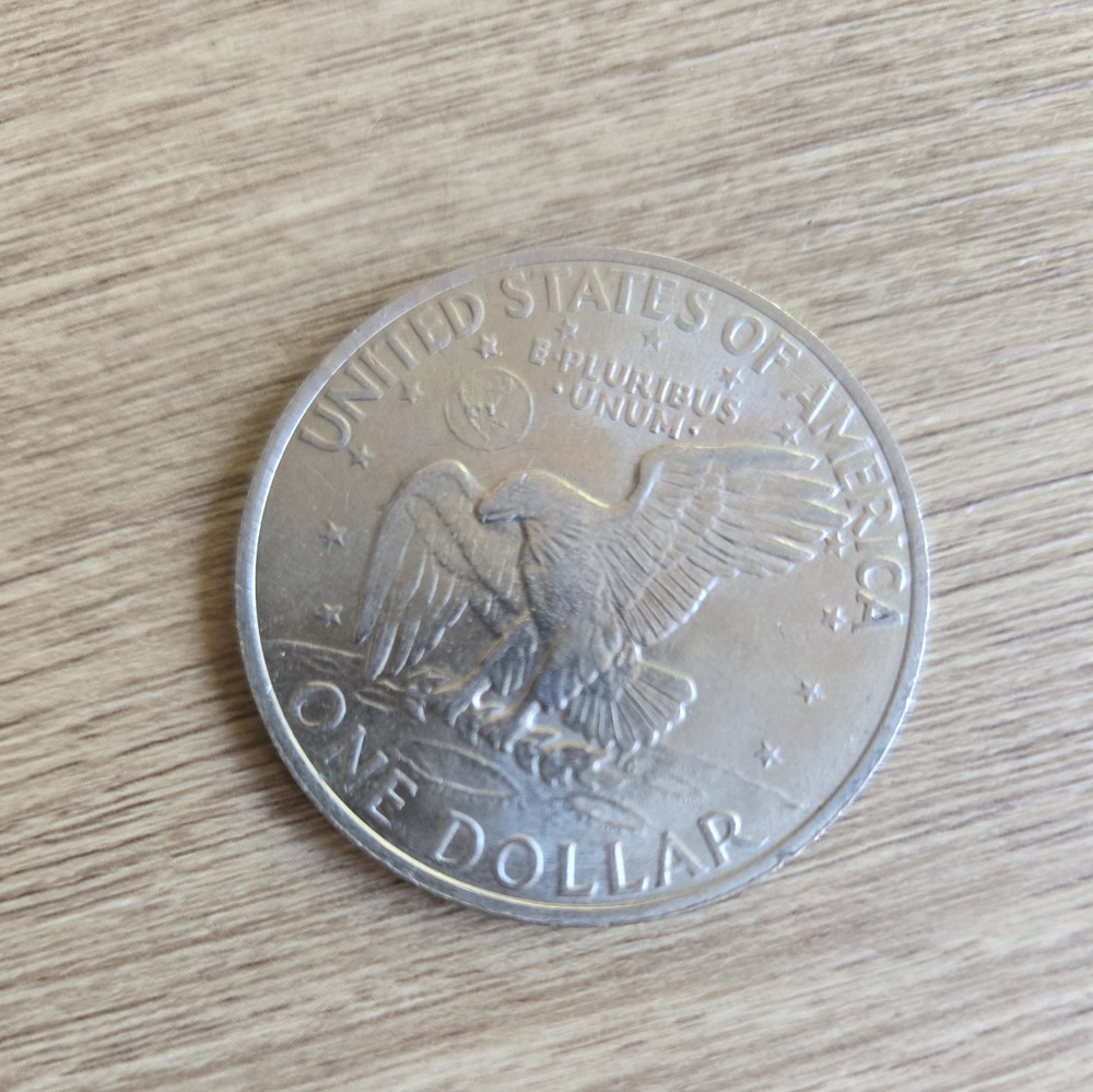 1971 D EISENHOWER DOLLAR D-Mint Rare Apollo Eagle good condition