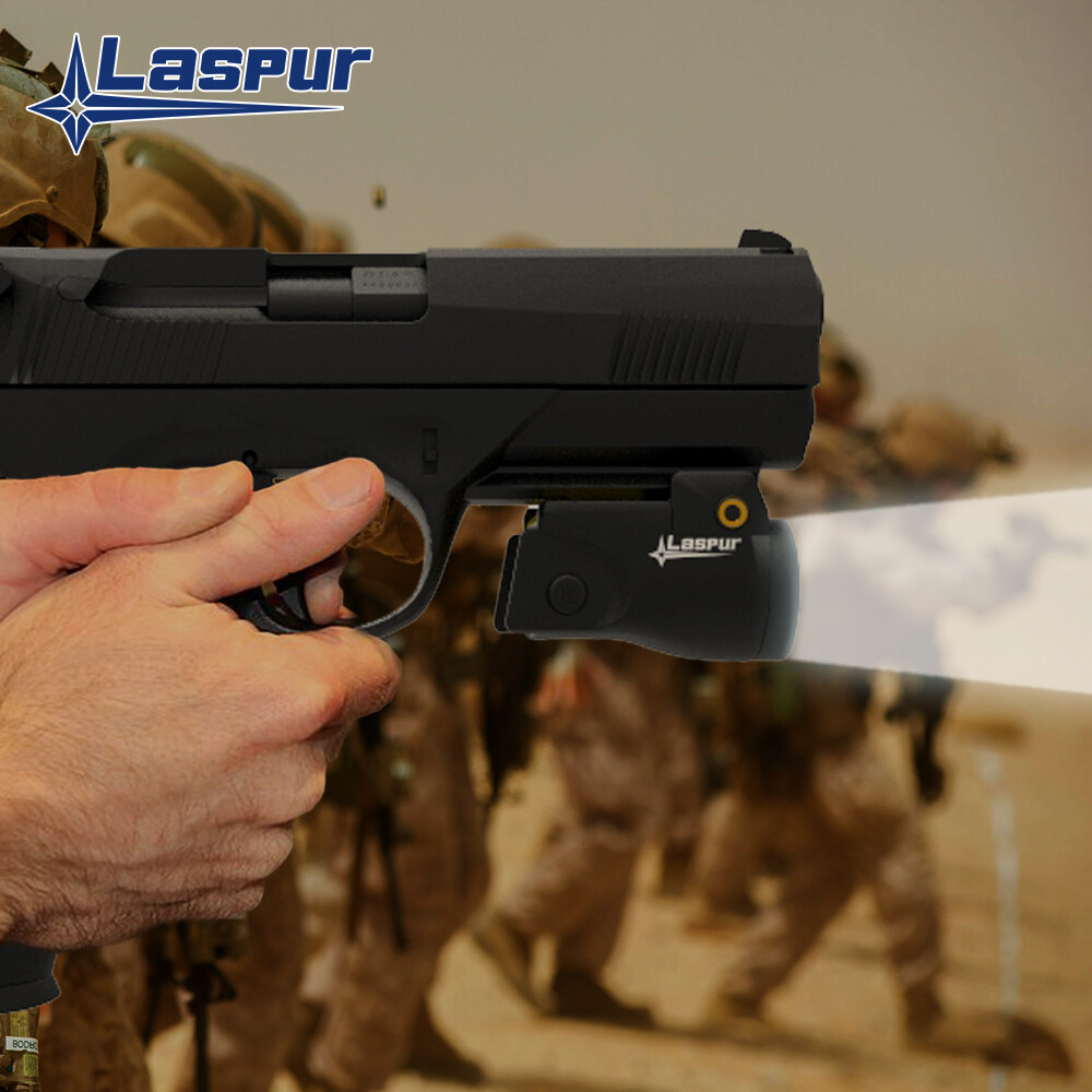 Laspur Sub Compact gun Light 500 High Lumen Rechargeable Battery