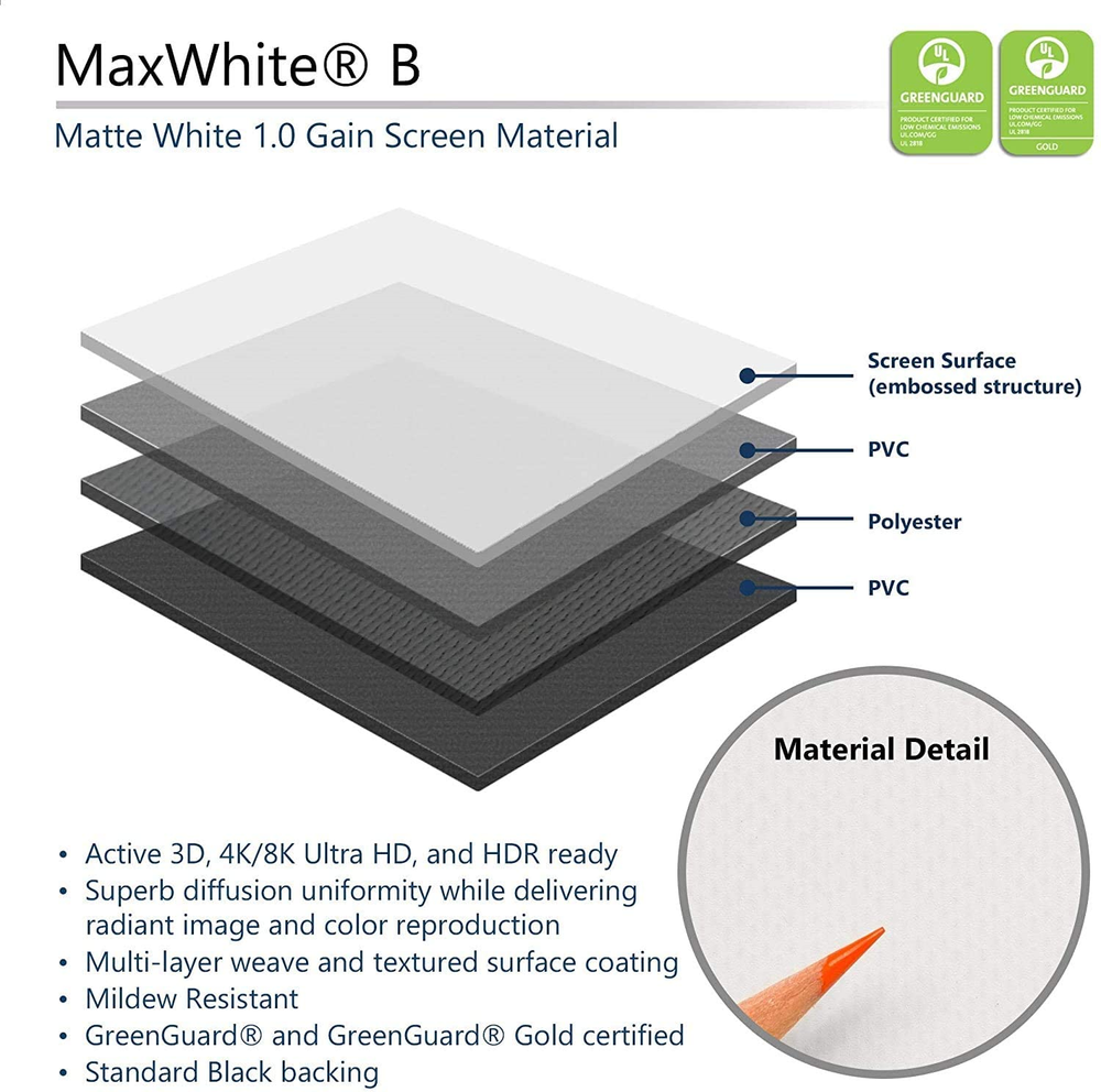 Elite Screens Manual B 100-INCH Manual Pull Down Projector Screen Diagonal 16:9