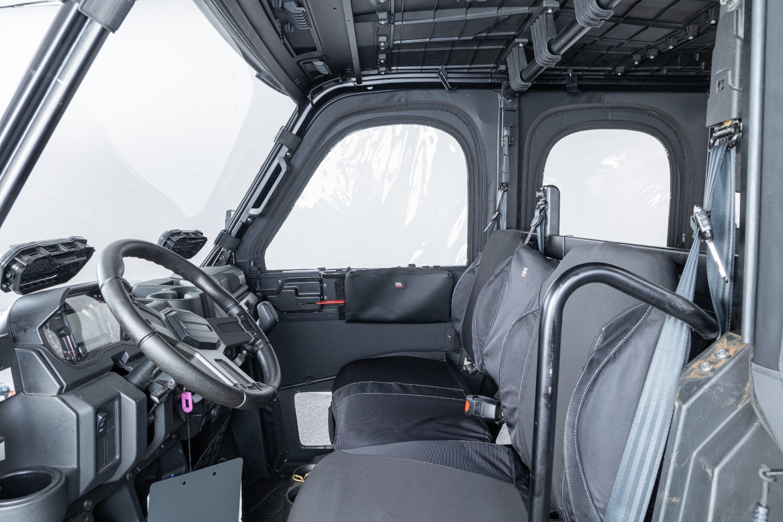 UTV Framed Door Kit Cab Enclosure for Polaris Ranger Crew XP 1000 2018-2025 PVC