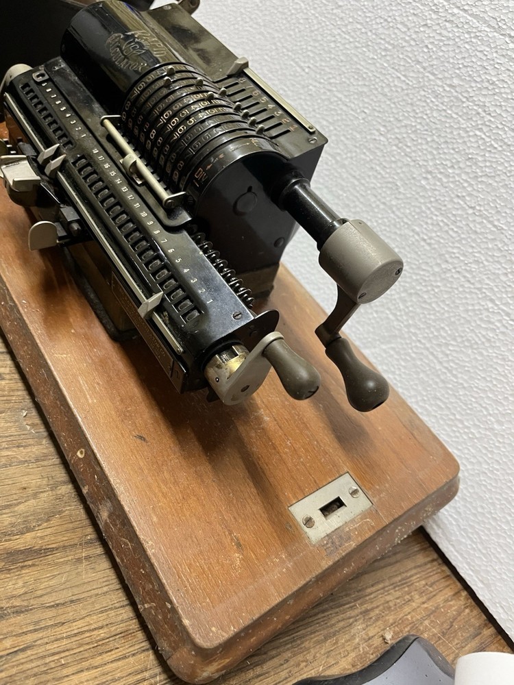 Vintage The Rapid Computer Co Adding Machine with Original Box, 1800s