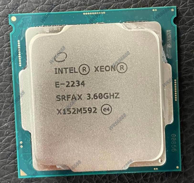 Intel Xeon E-2234 4 Core 8 Threads 3.6-4.8GHz 8MB 71W LGA1151 CPU processor
