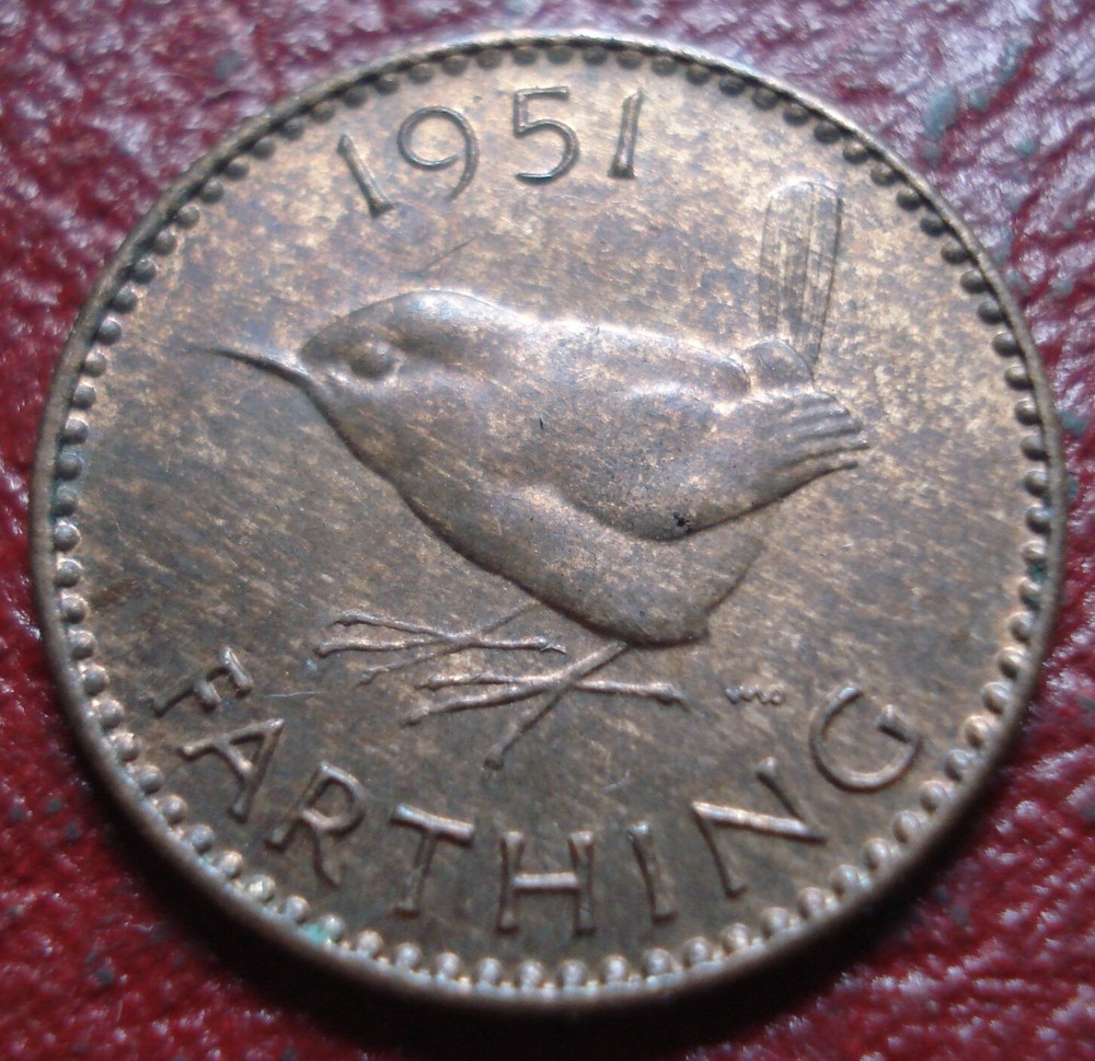 1951 BRITISH FARTHING IN AU CONDITION