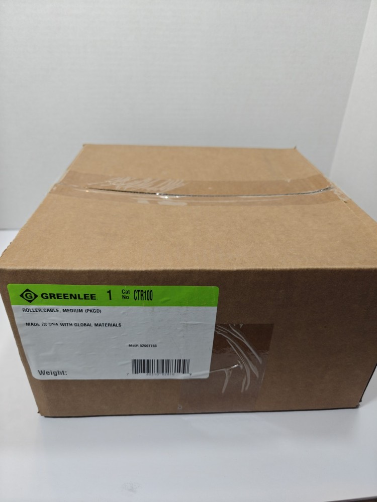 Greenlee CTR100 Medium Duty Cable Roller OPEN BOX NEW