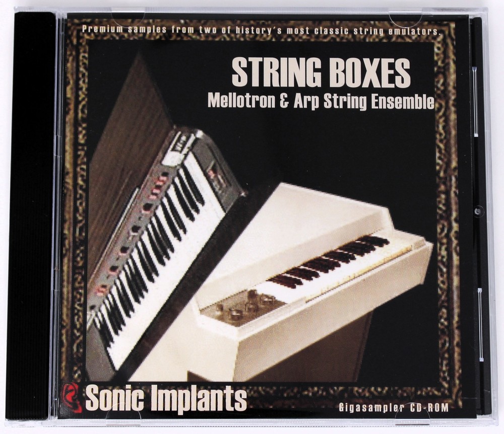 Sonic Implants Stringboxes Mellotron & Arp Gigasampler Sound Library/Sampling CD